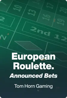 European Roulette. Announced Bets game tile